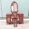 Bàn phấn - Bàn trang điểm cổ điển gỗ căm xe ốp nu mẫu Bạch Tuyết kiểu 3