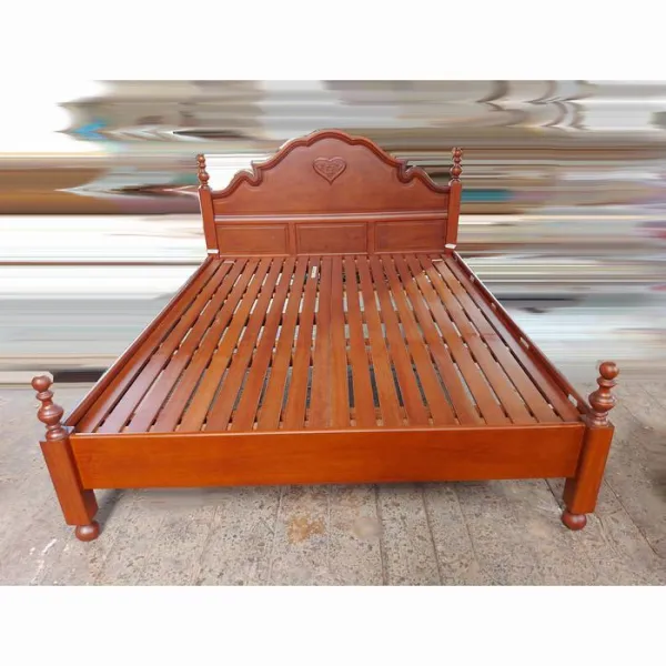 Giường 1m6 phong cách hiện đại mẫu Viola gỗ hương