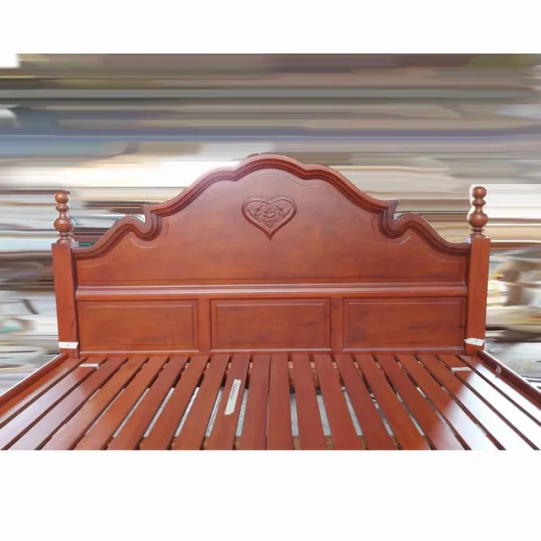 Giường 1m6 phong cách hiện đại mẫu Viola gỗ hương