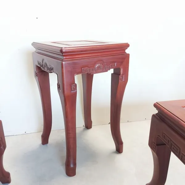 Salon gỗ phong cách Á Đông 6 món gỗ căm xe ốp nu mẫu Phúc An