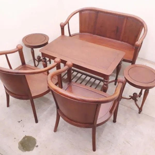Salon hiện đại 6 món gỗ hương mẫu Hy Lạp