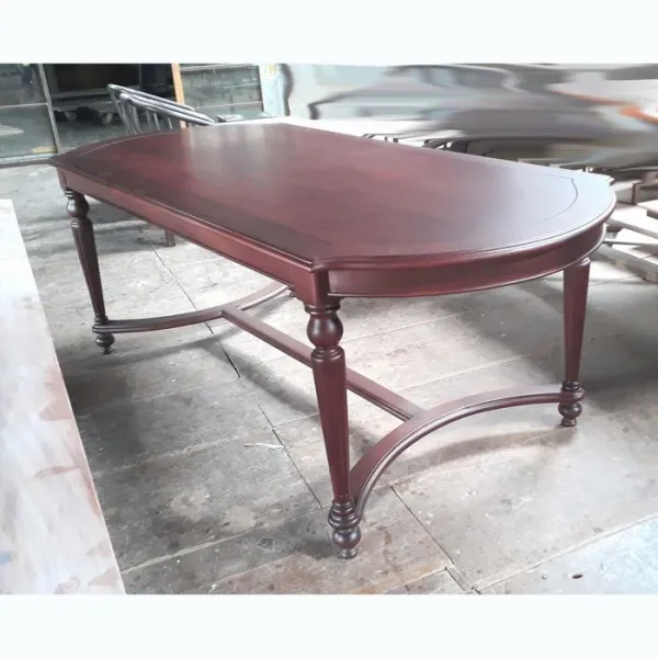 Bộ bàn ovan hiện đại 8 ghế: Bàn mẫu Napoli + Ghế mẫu Omega