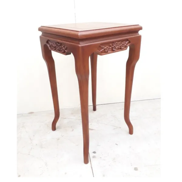 Đôn vuông phong cách Á Đông ngang 35 cao 61 cm gỗ gõ đỏ mẫu Mai Ngọc