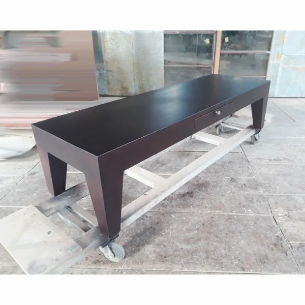 Bàn salon - Bàn sofa - Bàn nước - Bàn trà chữ nhật ngang 1m9 gỗ hồng đào mẫu Trio