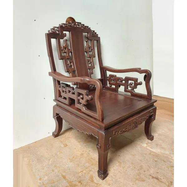 Salon gỗ phong cách Á Đông 7 món gỗ chiu liu (muồng đen, chiêu liêu) mẫu Tường An