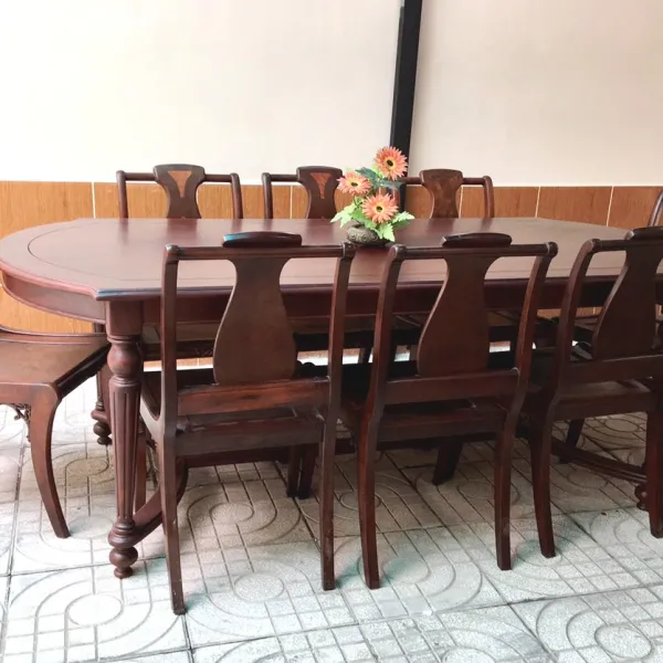 Ghế không tay hiện đại gỗ căm xe lưng viền nu hương mẫu Omega