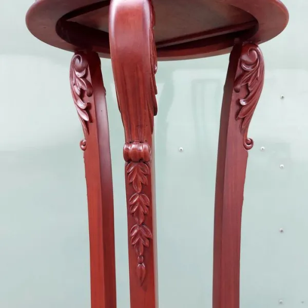 Đôn tròn cổ điển gỗ căm xe mẫu Phong Lan kiểu 1