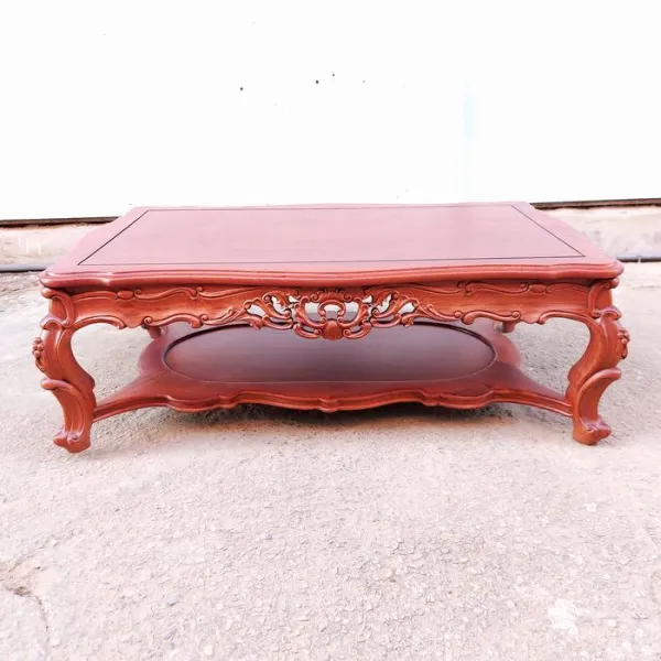 Bàn salon - Bàn sofa - Bàn nước - Bàn trà cổ điển gỗ hương mẫu Nữ Hoàng