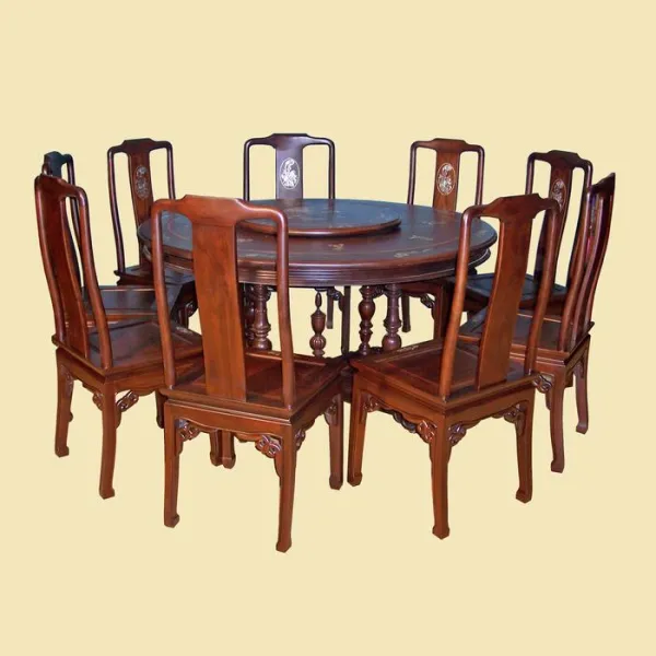Bàn tròn phong cách Á Đông mẫu Huynh Đệ