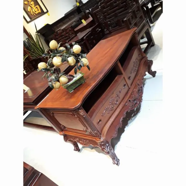 Kệ TV - Tủ búp phê cổ điển ngang 1m26 mẫu Saphia