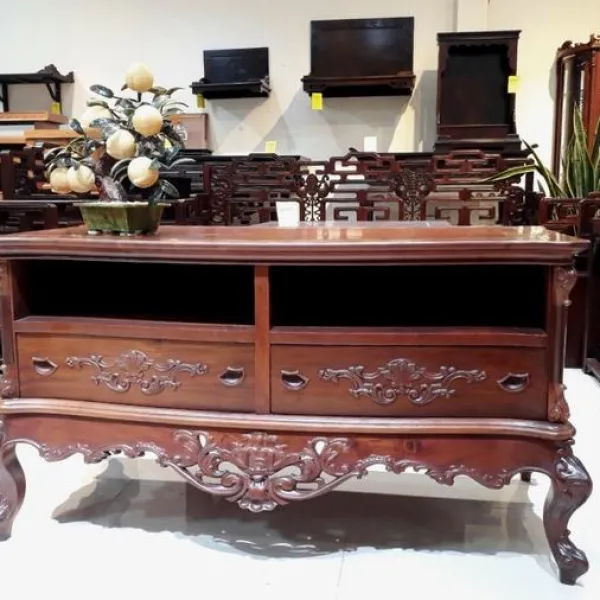 Kệ TV - Tủ búp phê cổ điển ngang 1m26 mẫu Saphia