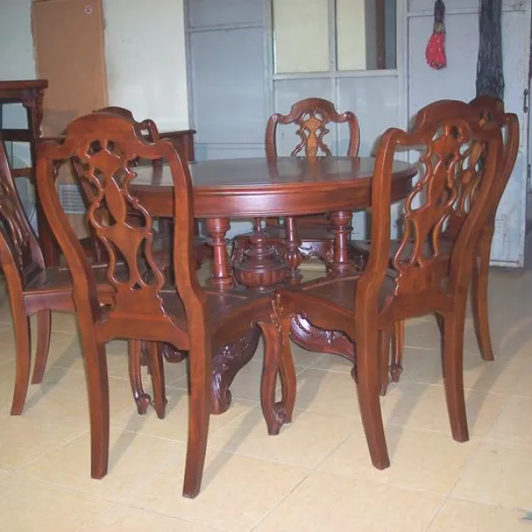 Ghế không tay cổ điển lưng lọng ốp nu mẫu Thái Sư