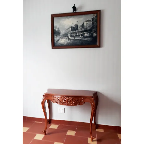 Bàn Console - Bàn trang trí phong cách cổ điển châu Âu mẫu Tiểu Vương gỗ hương hoặc gỗ căm xe