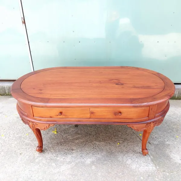 Bàn salon - Bàn sofa - Bàn nước - Bàn trà cổ điển gỗ hương mẫu Victor