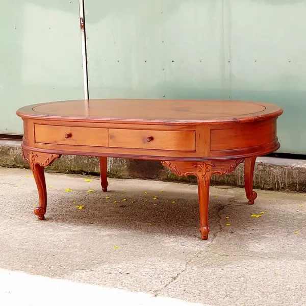 Bàn salon - Bàn sofa - Bàn nước - Bàn trà cổ điển gỗ hương mẫu Victor