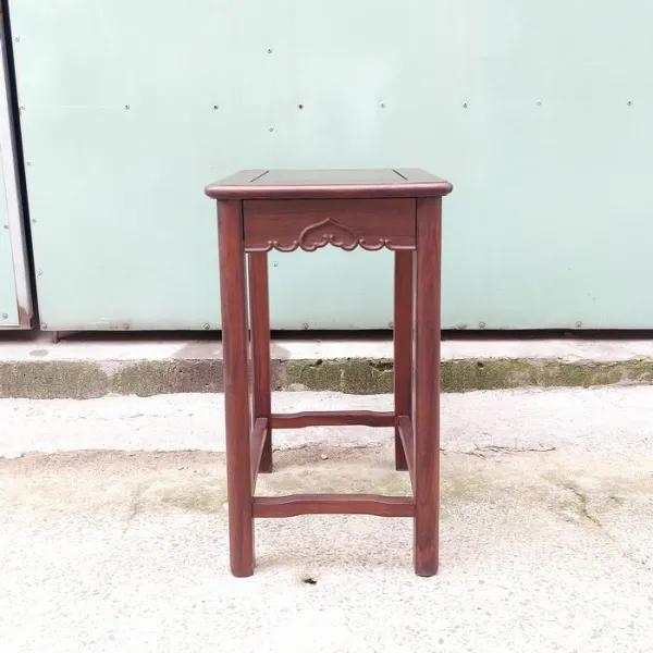 Đôn chữ nhật - Bàn bên - Bàn trang trí - Bàn trà phong cách Á Đông gỗ chiu liu (muồng đen, chiêu liêu) mẫu Trái Tim có hộc kéo