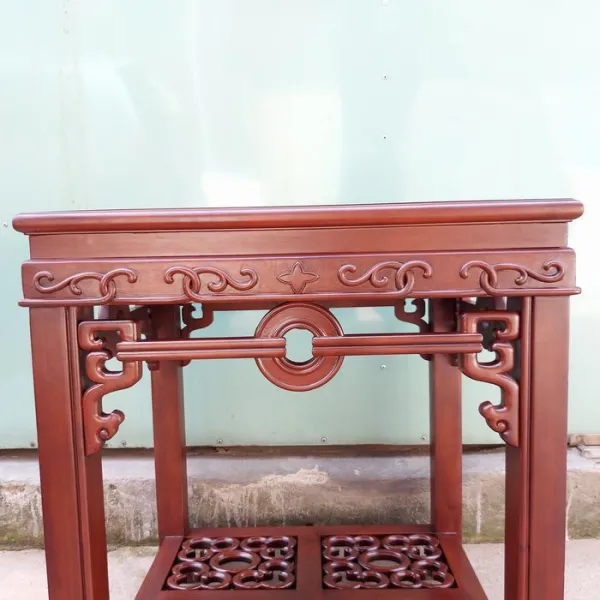 Đôn - Bàn trang trí gỗ hương mẫu Đồng Tiền lớn