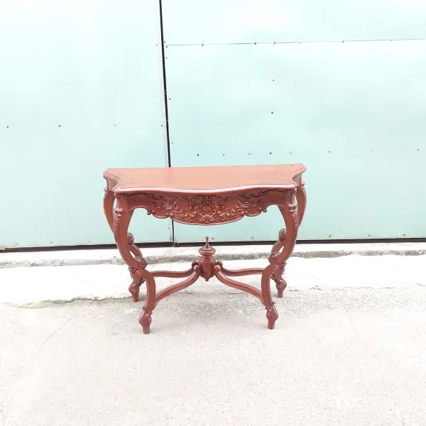 Bàn Console - Bàn trang trí cổ điển ngang 1m06 gỗ căm xe mẫu Hoàng Gia