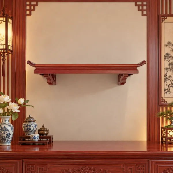Trang thờ - Bàn thờ treo ngang 87 cm gỗ căm xe