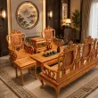 Salon gỗ phong cách Á Đông 7 món gỗ gõ mẫu Thái Sư