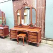 Bàn phấn - Bàn trang điểm cổ điển gỗ hương ốp nu mẫu Panama