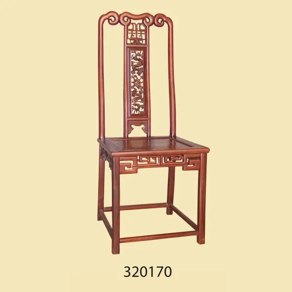 Ghế không tay phong cách Á Đông lưng lọng mẫu Tiểu Long