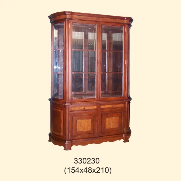 Tủ ly - Tủ rượu 2 cánh ốp nu phong cách hiện đại mẫu Domino
