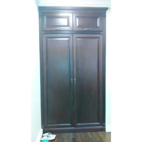 Tủ áo sát trần 2 cánh gỗ căm xe
