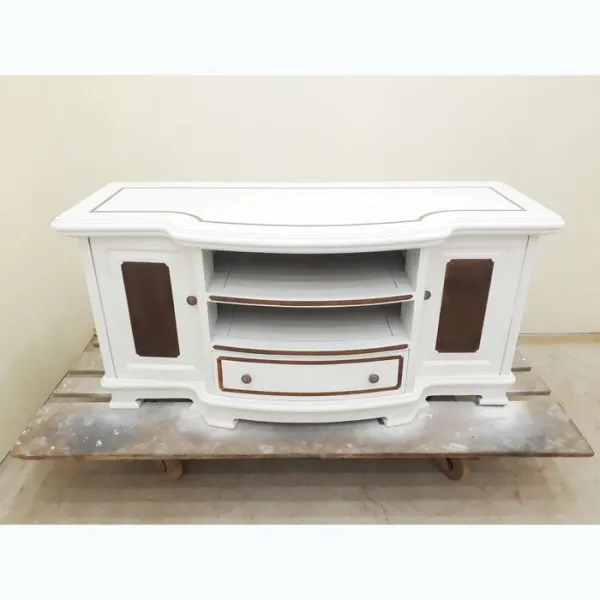 Kệ TV - Tủ búp phê màu trắng ngang 1m25 phong cách hiện đại mẫu Mimosa