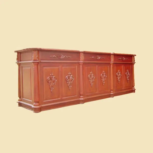 Bàn giám đốc - Bàn làm việc ngang 2m4 phong cách cổ điển châu Âu mẫu Hero