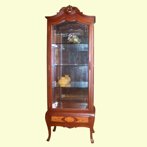  Tủ ly - Tủ rượu 1 cánh cổ điển ngang 80 cm ốp nu mẫu Napoleon
