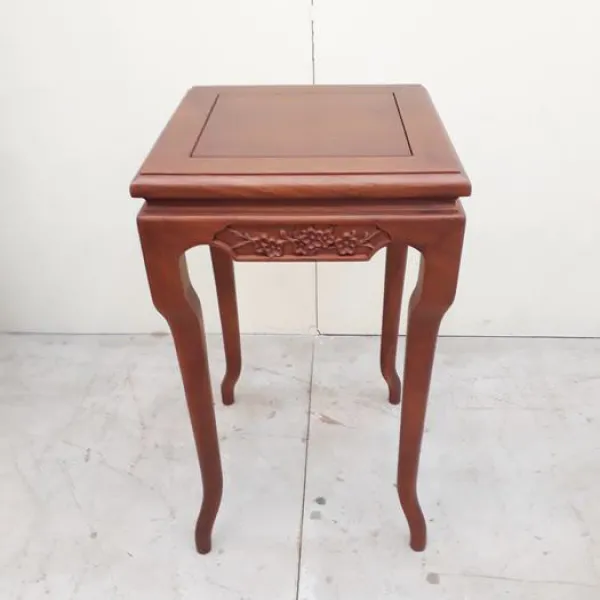 Đôn vuông phong cách Á Đông ngang 35 cao 61 cm gỗ gõ đỏ mẫu Mai Ngọc