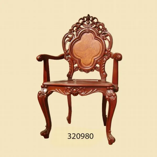 Ghế có tay lưng nu nguyên tấm phong cách cổ điển châu Âu mẫu Zeus