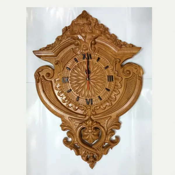 Đồng hồ gỗ tự nhiên cao cấp Bông Hồng
