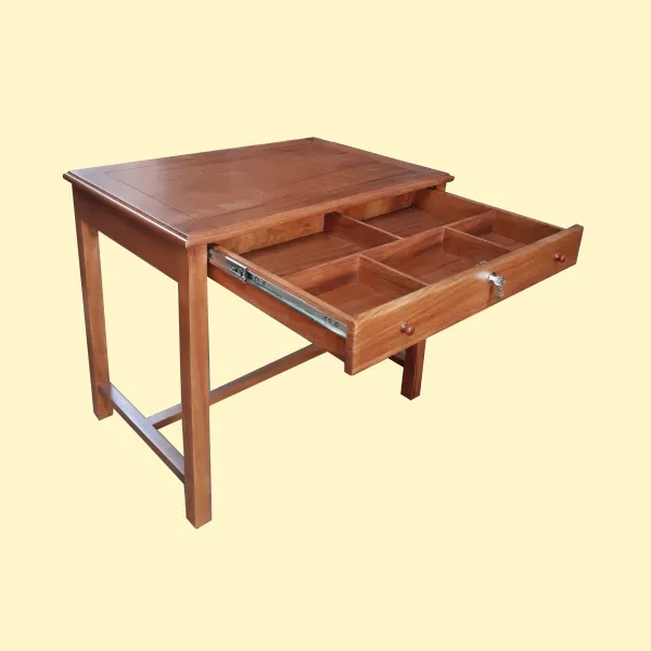 Bàn làm việc - Bàn học mini có hộc kéo phong cách hiện đại gỗ gõ đỏ