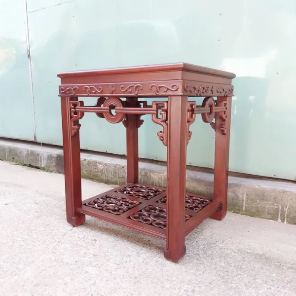 Đôn - Bàn trang trí gỗ hương mẫu Đồng Tiền lớn
