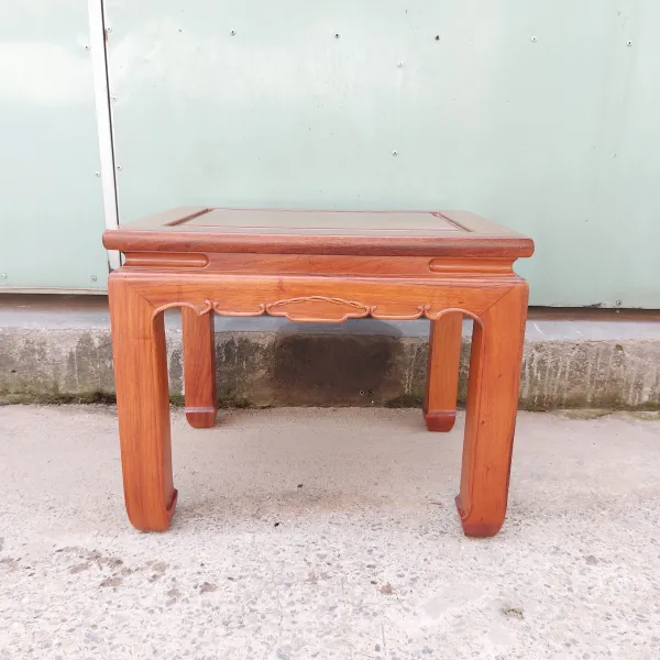 Đôn chữ nhật - Bàn bên - Bàn trang trí - Bàn trà phong cách Á Đông gỗ cẩm lai mẫu Bồng Lai